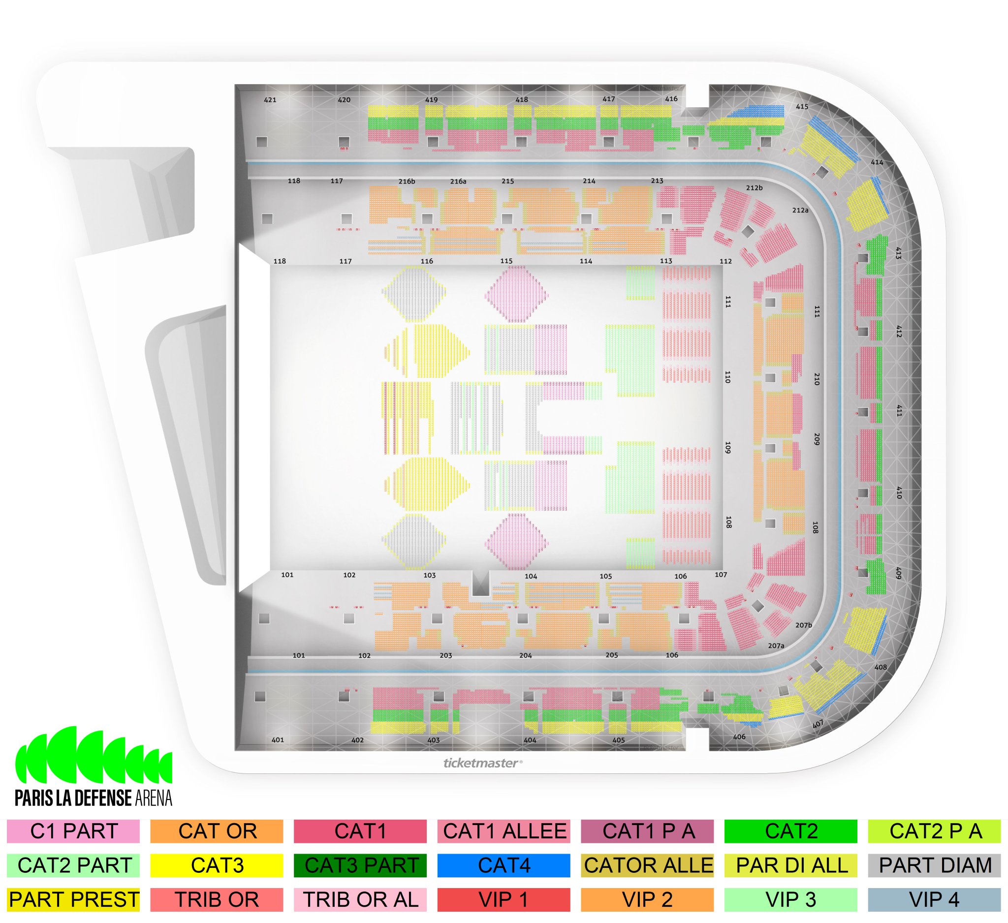 Plan — Paris La Défense Arena